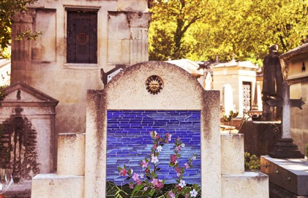 monument funéraire personnalisé gravure mosaïque
